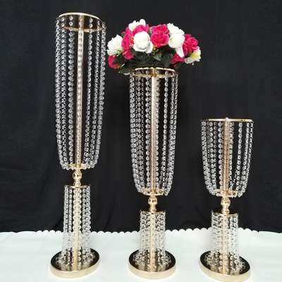 candelabras weddings table centerpieces for wedding table  Gold and Silver wedding table flower stand centerpieces decoration