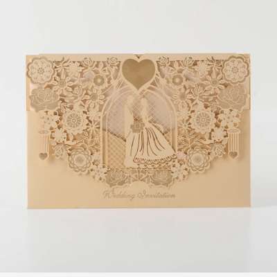 Luxury wedding invitation christian cards thank you laser models